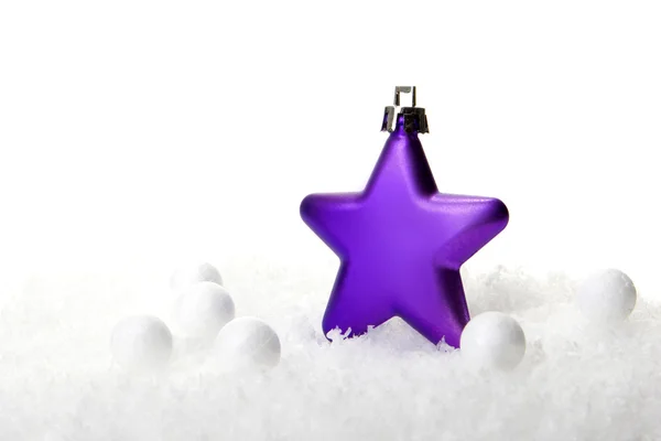 Natale, decorazione natalizia viola — Foto Stock