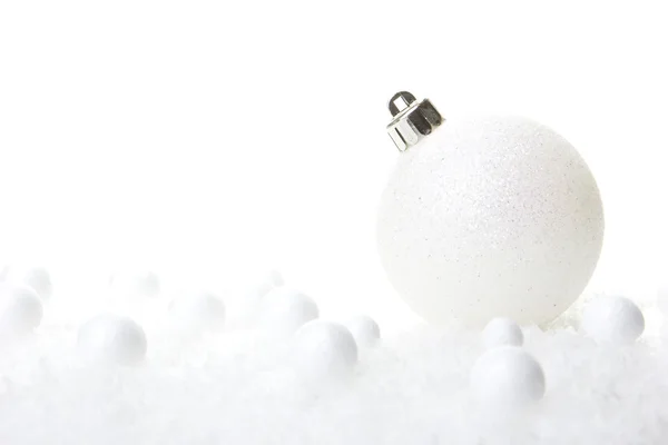 Christmas ornament white — Stock Photo, Image