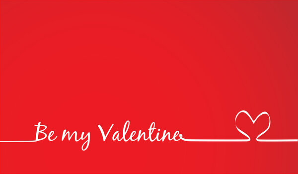 be my Valentine Text -Handmade Calligraphy