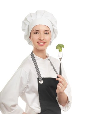 oldukça pişirmek salata çatalla Şef holding