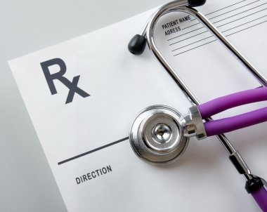RX reçeteli steteskopun yakın çekimi