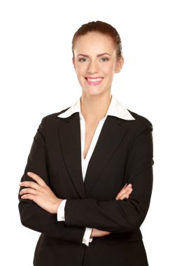 güzel bir kadın kolları ile ayakta geçti