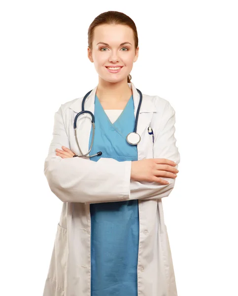 Medico donna con stetoscopio — Foto Stock