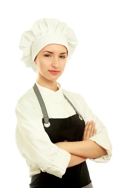 Mujer atractiva cocinera — Foto de Stock