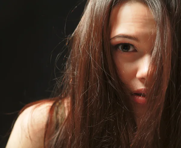 Portrait of depressed woman — Stock Photo, Image