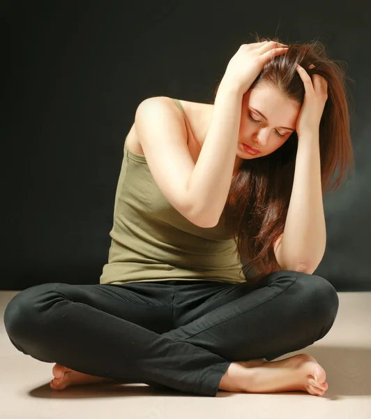 Depressieve vrouw — Stockfoto