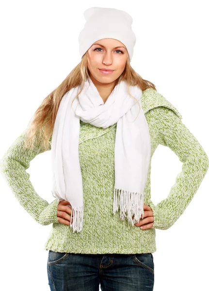 Woman dressed for winter — Stock Photo, Image