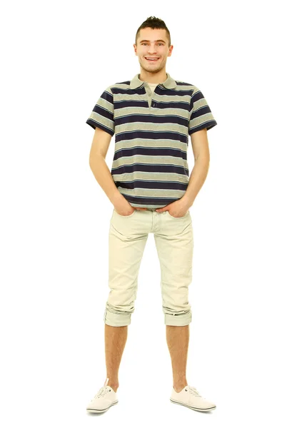 A full-length portrait of a young guy — Stock Photo, Image