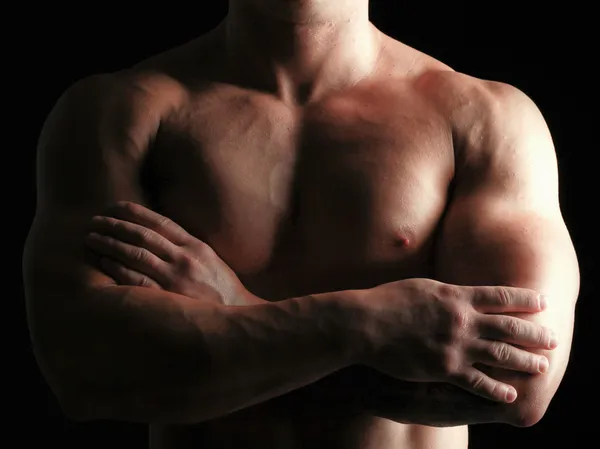 Healthy muscular young man — Stock Photo, Image