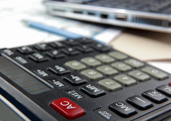 Imagem de close-up do teclado calculadora — Fotografia de Stock