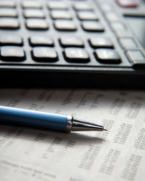 Closeup image of calculator keyboard — Stock Photo, Image