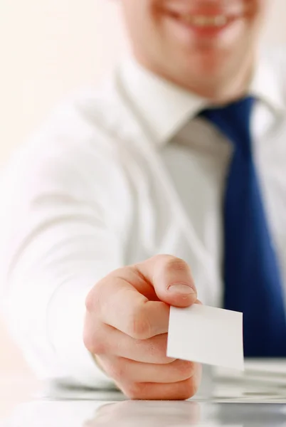 Portrait of young handsome business man — Stock Photo, Image