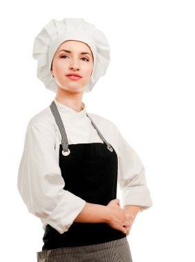 çekici aşçı kadın