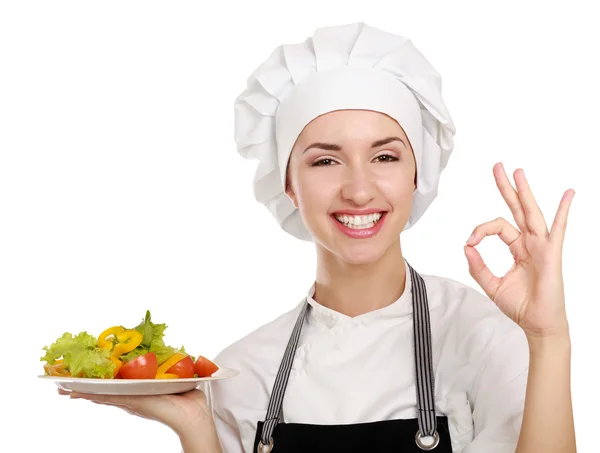 Mujer atractiva cocinera — Foto de Stock