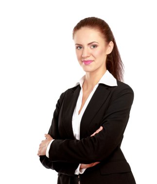 kollarını çapraz duran güzel kadın