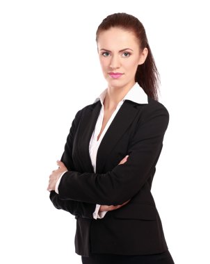 Kendinden emin genç bir kadının portresi.