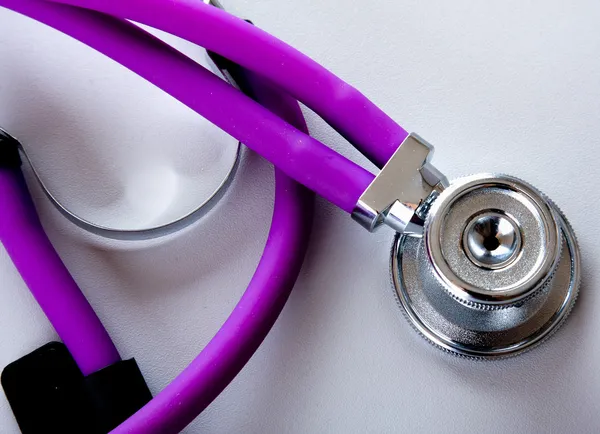 Close-up of stethoscope isolated on white bacckground. — Stock Photo, Image