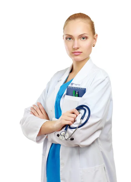 Bir kadın doktorun portresi. — Stok fotoğraf