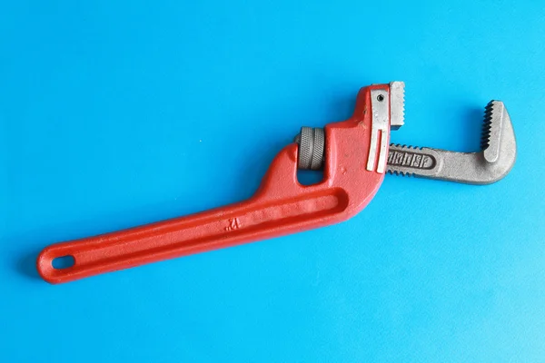 Closeup of adjustable wrench — Stock Photo, Image