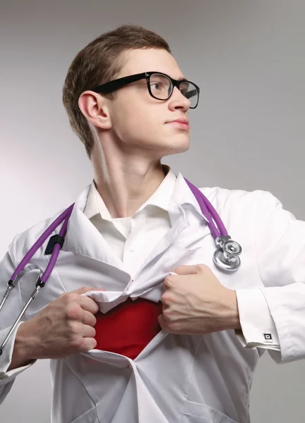 En superhjälte läkare — Stockfoto