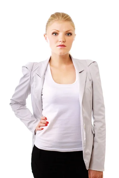 A portrait of a businesswoman in a suit — Stock Photo, Image