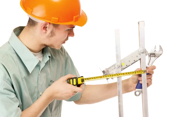 Un joven obrero de la construcción —  Fotos de Stock