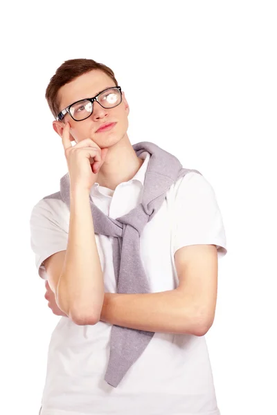 Young man looking up — Stock Photo, Image