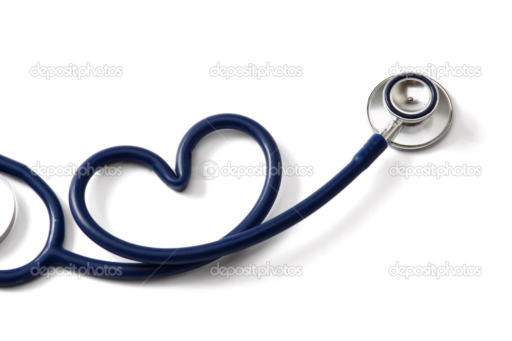 stethoscope in the form of a heart