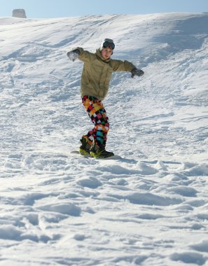 Extreme snowboarding.