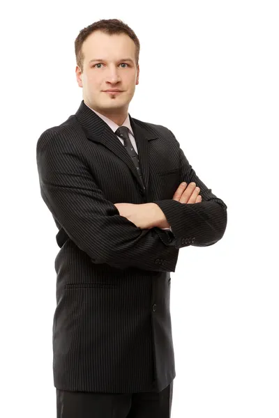 Portrait of a successful businessman, side-view — Stock Photo, Image