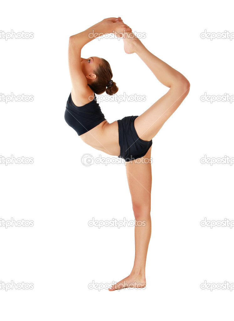 Teenage Girl in Gymnastics Poses Stock Image - Image of body, eating:  17487985