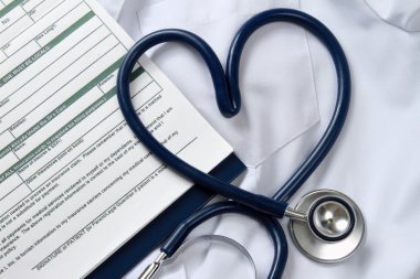 Doktor stetoskop ile kat