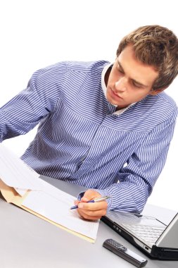 onun işyerinde genç işadamı