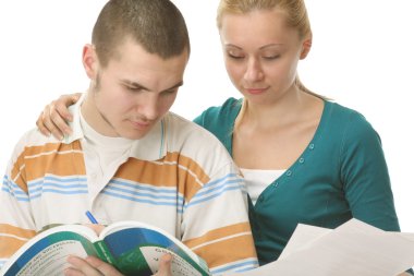 Genç kolej çocuğu ve kız