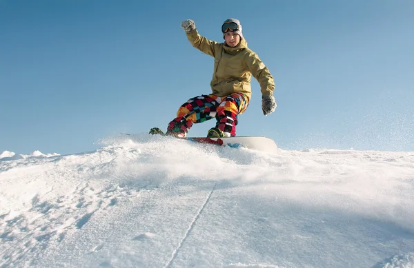 Extreme snowboarding — Stok fotoğraf