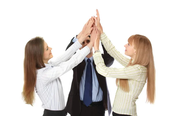Business people giving high five — Stock Photo, Image