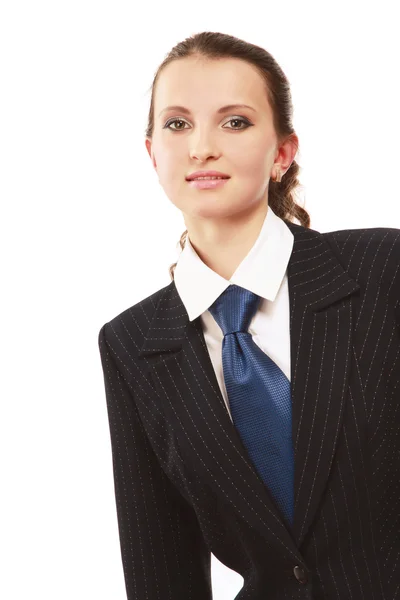 Young businesswoman isolated on white — Stock Photo, Image