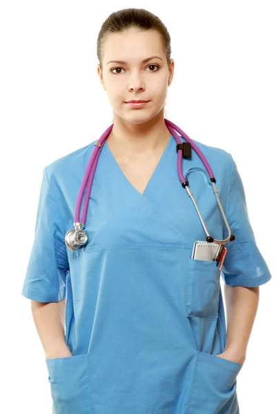 Een portret van een vrouwelijke arts — Stockfoto