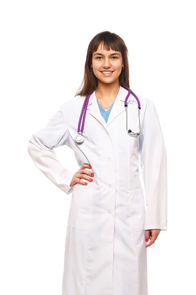Genç hemşire veya kadın doktor — Stok fotoğraf