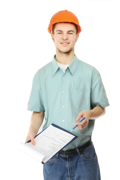 A young construction worker — Stock Photo, Image