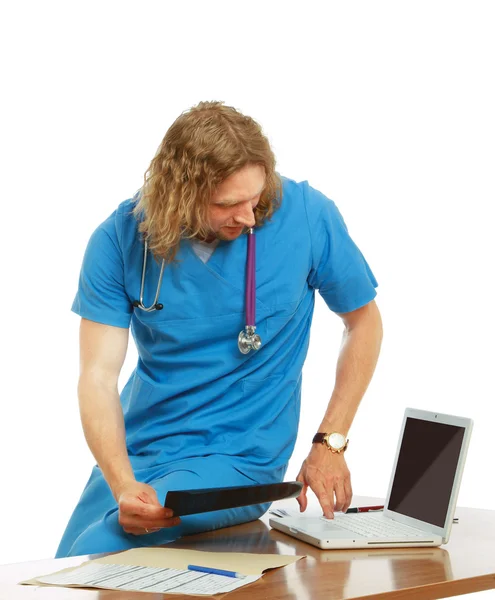 Retrato do médico de trabalho — Fotografia de Stock