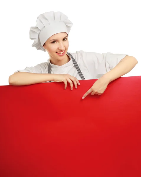 Happy woman cook — Stock Photo, Image