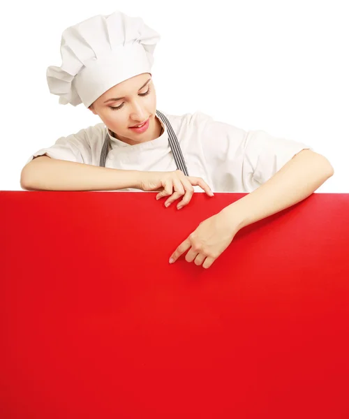 Happy woman cook — Stock Photo, Image