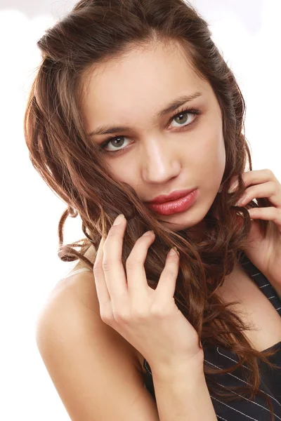 Closeup portrait of a young sexy girl — Stock Photo, Image