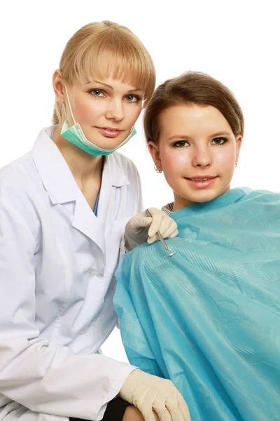 Patient beim Zahnarzt — Stockfoto