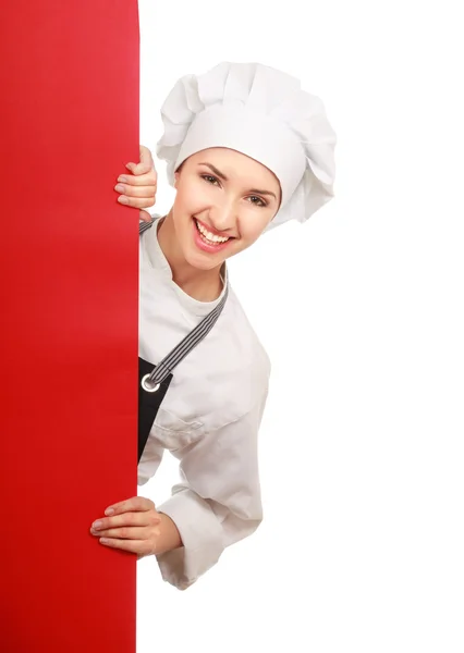 Happy woman cook — Stock Photo, Image