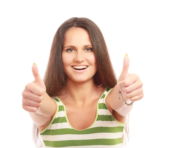 Portrait of a young college girl — Stock Photo, Image