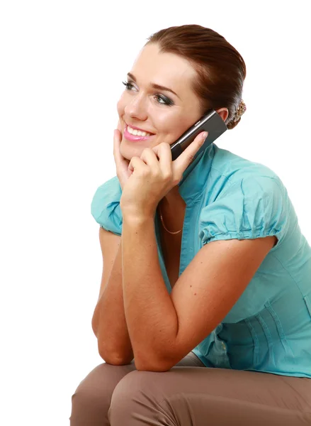 A young woman sitting — Stock Photo, Image