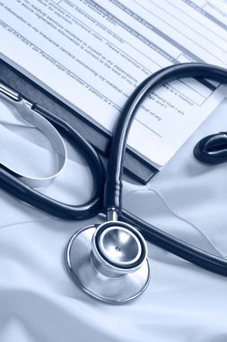 bir Pano üzerinde sağlık stetoskop