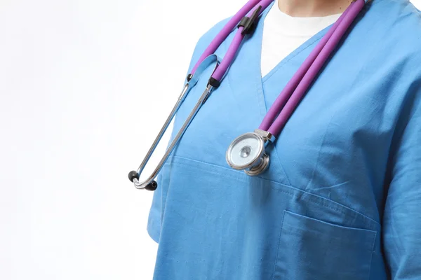 Closeup of a female doctor — Stock Photo, Image